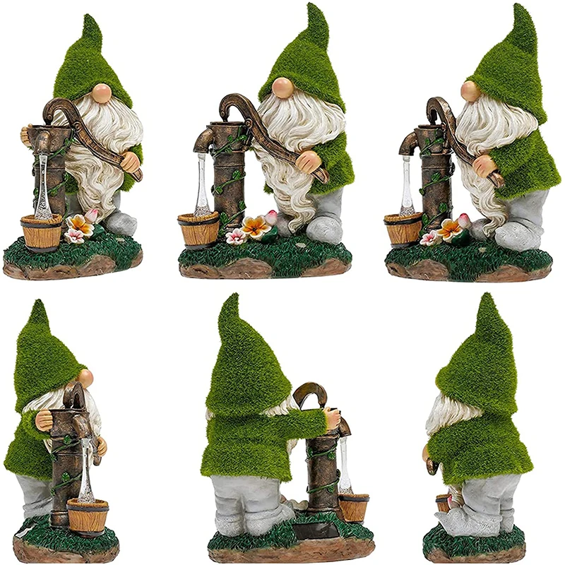 Garden Gnome Statues Solar Powered LED Lights Resin Gnome Elf Figure Illuminated Spring Decorations Patio Porch Art Outdoor
Garden Gnome Statues Solar Powered LED Lights Resin Gnome Elf Figure Illuminated Spring Decorations Patio Porch Art Outdoor