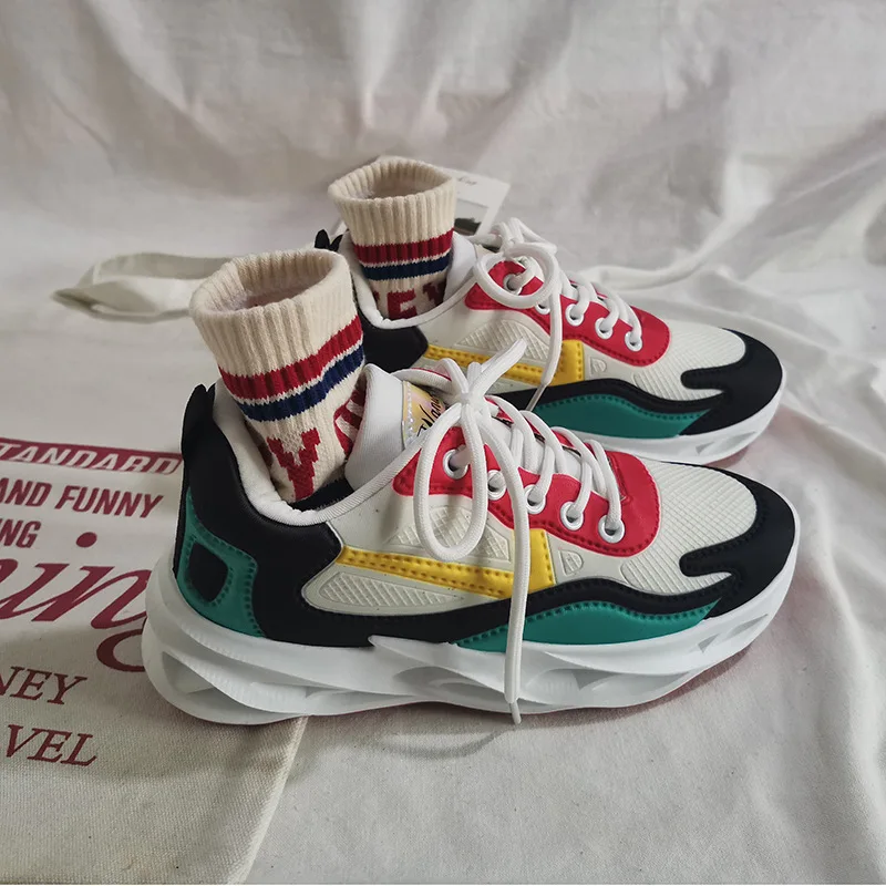 Womens Chunky Sneakers 5cm Korean Fashion Woman Platform Sneaker Designer Tenis Female Spring Multi Color Trainers Casual Shoes
Womens Chunky Sneakers 5cm Korean Fashion Woman Platform Sneaker Designer Tenis Female Spring Multi Color Trainers Casual Shoes