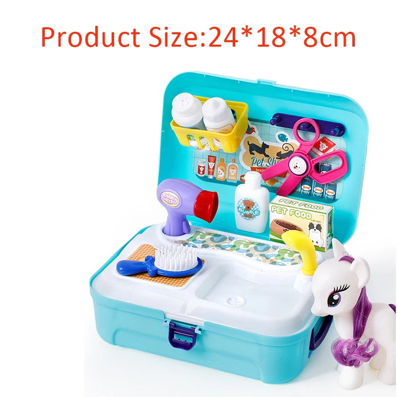 Hot Sale Parent-child Interactive Simulation Toys Doctor,cosmetic,Kitchen And pet with music backpack kit As Children Gift
Hot Sale Parent-child Interactive Simulation Toys Doctor,cosmetic,Kitchen And pet with music backpack kit As Children Gift