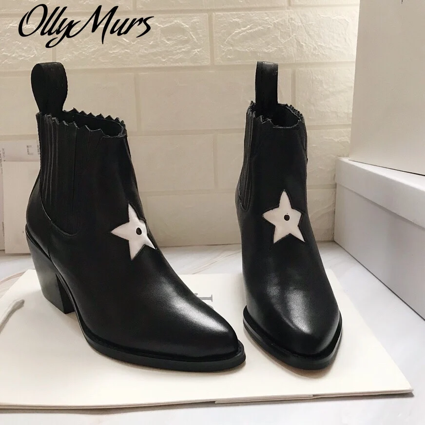 Ollymurs Hot Winter Shoes Woman Genuine Leather Anke Boots Woman Pointed Toes Patchwork Boots Woman Western Boots Woman
Ollymurs Hot Winter Shoes Woman Genuine Leather Anke Boots Woman Pointed Toes Patchwork Boots Woman Western Boots Woman