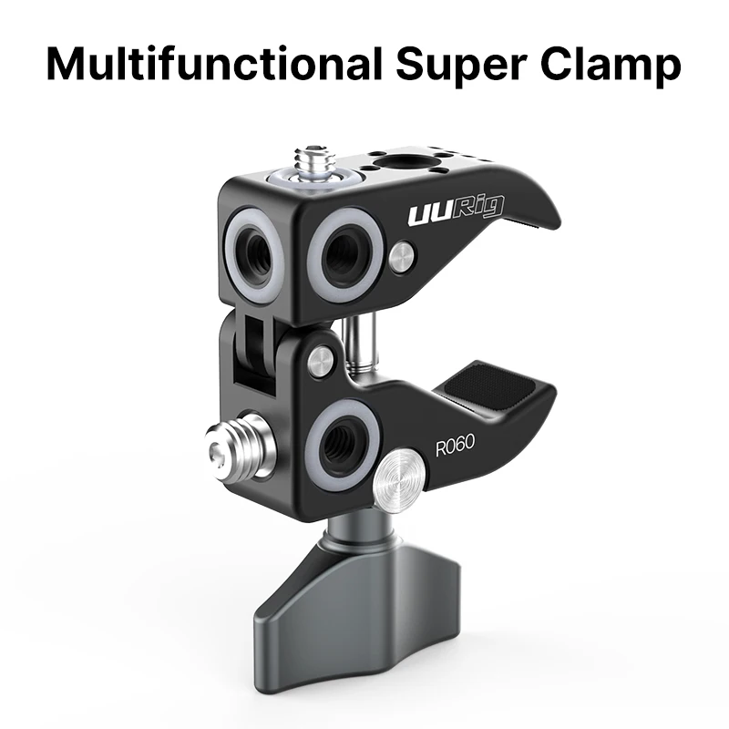 UURig R060 Clamp Crab Pliers Clip With 1/4" Screw Hole for DSLR Camera vlog photography Adapter Camera Holder Clip
UURig R060 Clamp Crab Pliers Clip With 1/4" Screw Hole for DSLR Camera vlog photography Adapter Camera Holder Clip