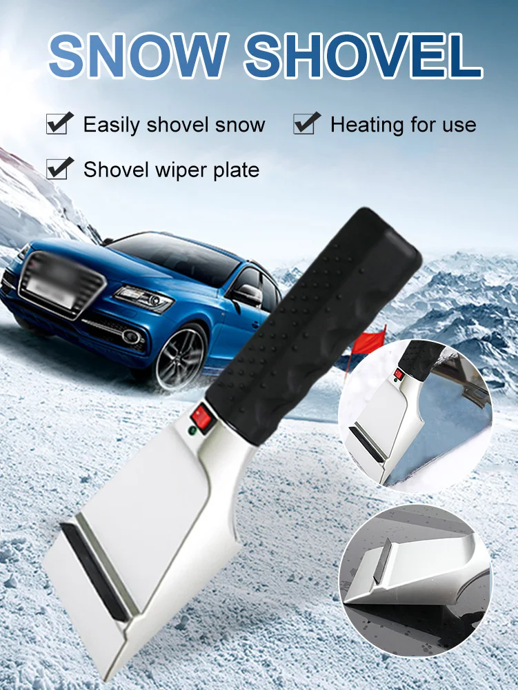 Winter Electric Heated Ice Scapter 12V Snow Shovel Defrost Ice Removal For Windshield Window Tool Non-Scratch Car Cleaning Tool
Winter Electric Heated Ice Scapter 12V Snow Shovel Defrost Ice Removal For Windshield Window Tool Non-Scratch Car Cleaning Tool