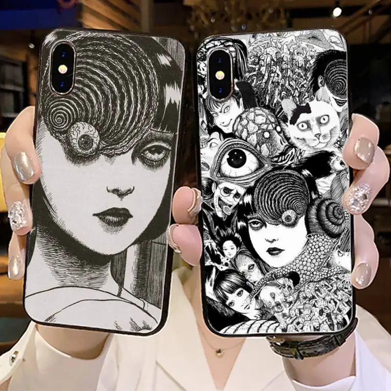 Роскошный Уникальный чехол для телефона Junji Ito Tees с рисунком из мультфильма iphone 5 5s