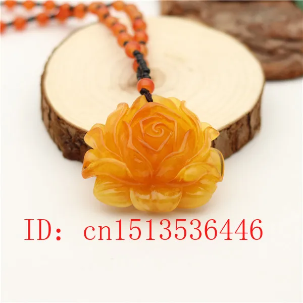 Фото Желтая Янтарная Роза кулон модное цветочное ожерелье Шарм - купить