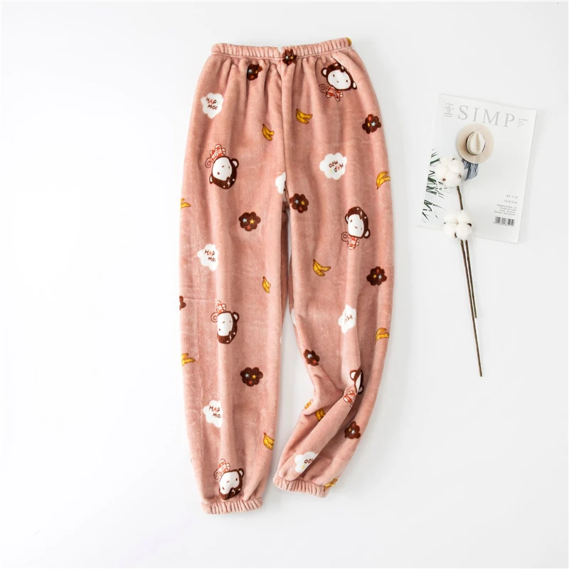 Autumn Winter Flannel Pajama Pants Casual Loose Warm Long Pants Embroidered Bear Cartoon Plus Size Sleepwear Trousers Home Pants
Autumn Winter Flannel Pajama Pants Casual Loose Warm Long Pants Embroidered Bear Cartoon Plus Size Sleepwear Trousers Home Pants