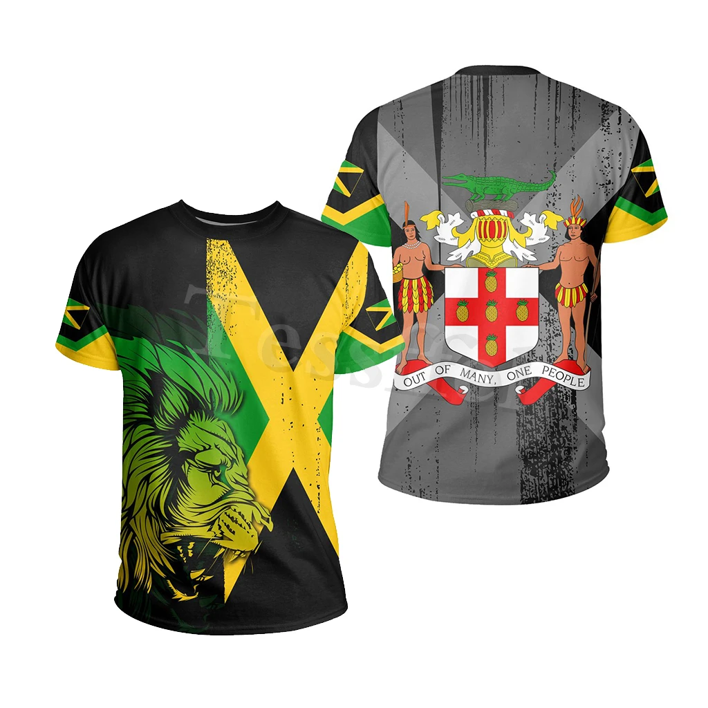 Tessffel Jamaica Lion Emblem Summer New Fashion 3D Print Tops Tee Tshirt Men Women Short Sleeve T shirt Streetwear Style-6
Tessffel Jamaica Lion Emblem Summer New Fashion 3D Print Tops Tee Tshirt Men Women Short Sleeve T shirt Streetwear Style-6