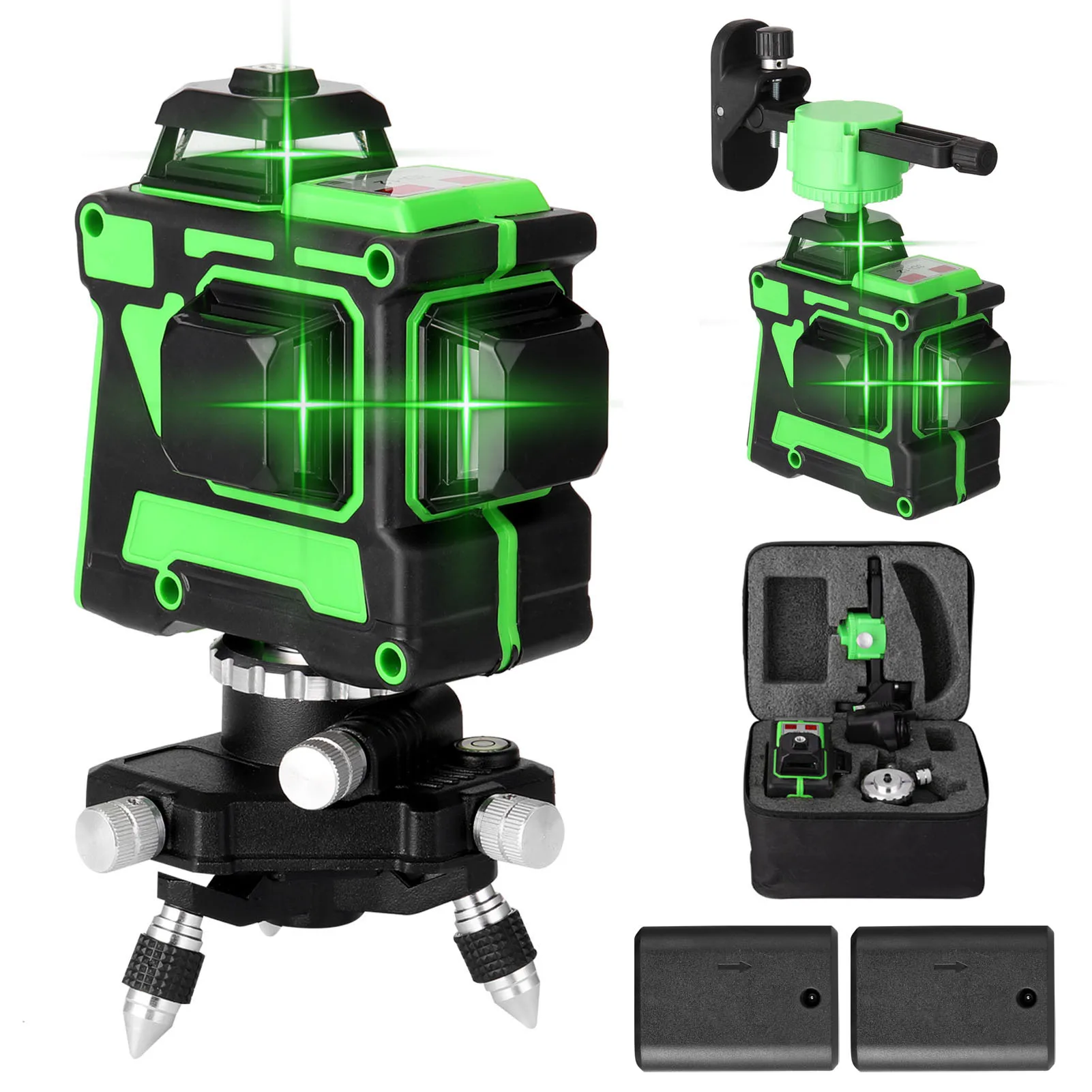 Multifunctional 3D 12 Lines Laser Level Tool Vertical Horizontal Lines with Self-leveling Function
Multifunctional 3D 12 Lines Laser Level Tool Vertical Horizontal Lines with Self-leveling Function