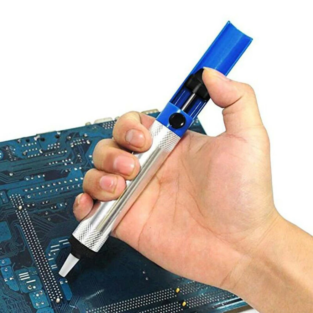 1PCS/ 2Pcs Aluminum Desoldering Pump Solder Sucker Soldering Iron Suction Removal Tool 19.9 X 2 X 2cm For All Types Of Repairing
1PCS/ 2Pcs Aluminum Desoldering Pump Solder Sucker Soldering Iron Suction Removal Tool 19.9 X 2 X 2cm For All Types Of Repairing