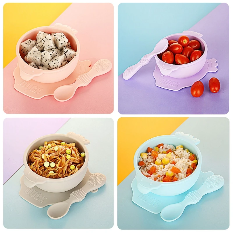 Набор силиконовых ложек на присоске для детей, нескользящая обучающая посуда для кормления, Детская тарелка, посуда
Набор силиконовых ложек на присоске для детей, нескользящая обучающая посуда для кормления, Детская тарелка, посуда