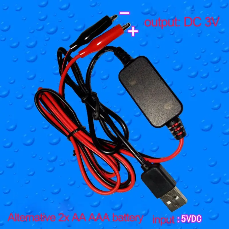 USB 5 В в 3 понижающий кабель преобразователь напряжения линия для часов пульт