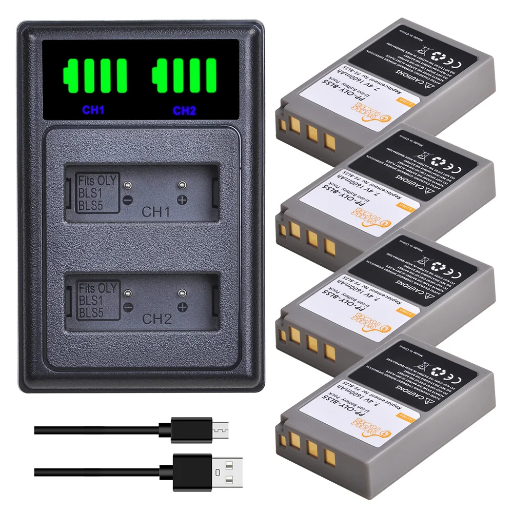 PS-BLS5 Battery for Olympus PEN E-PL2 E-PL5 E-PL6 E-PL7 E-PM2 OM-D E-M10 E-M10 II Stylus1
PS-BLS5 Battery for Olympus PEN E-PL2 E-PL5 E-PL6 E-PL7 E-PM2 OM-D E-M10 E-M10 II Stylus1