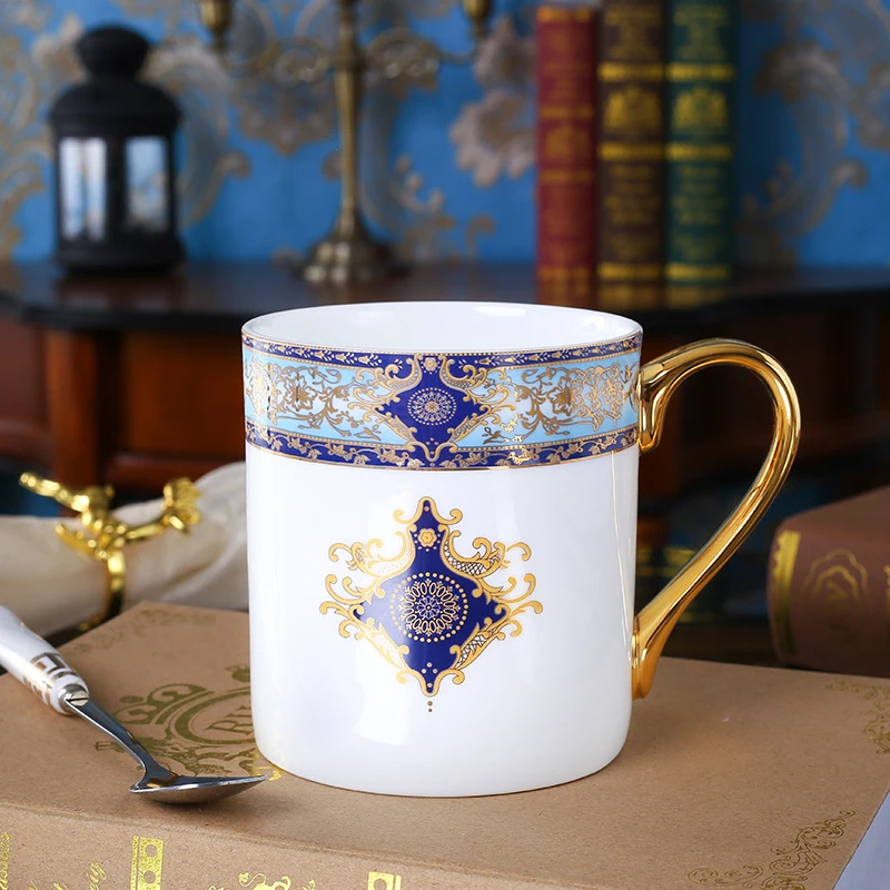 Ceramic Mug Coffe Cup Bone China Drinkware Porcelain Tea Cup Baroque Vintage Birthday Gift Café 500ML Birthday Gift Home Decor 
Ceramic Mug Coffe Cup Bone China Drinkware Porcelain Tea Cup Baroque Vintage Birthday Gift Café 500ML Birthday Gift Home Decor