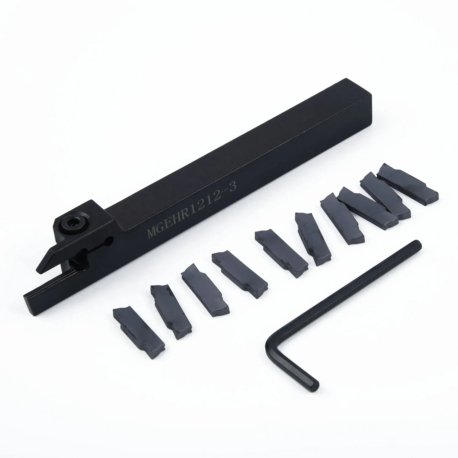 10Pcs Tungsten Steel MGMN300 Inserts + MGEHR1212-3 Sharp Blade Lathe Cut-Off Grooving Parting Tool Holder
10Pcs Tungsten Steel MGMN300 Inserts + MGEHR1212-3 Sharp Blade Lathe Cut-Off Grooving Parting Tool Holder