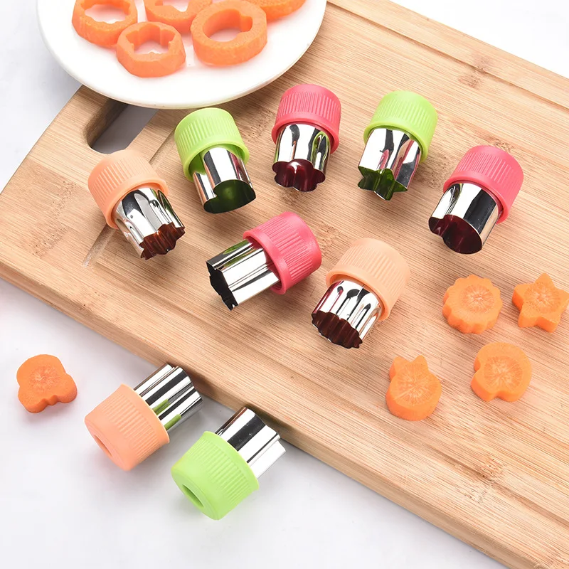 3-piece set of Small Stainless Steel PP Handguard Fruit Vegetable Shape Embossing Die Biscuit Mold DIY Kitchen Cake Decor Tools 
3-piece set of Small Stainless Steel PP Handguard Fruit Vegetable Shape Embossing Die Biscuit Mold DIY Kitchen Cake Decor Tools