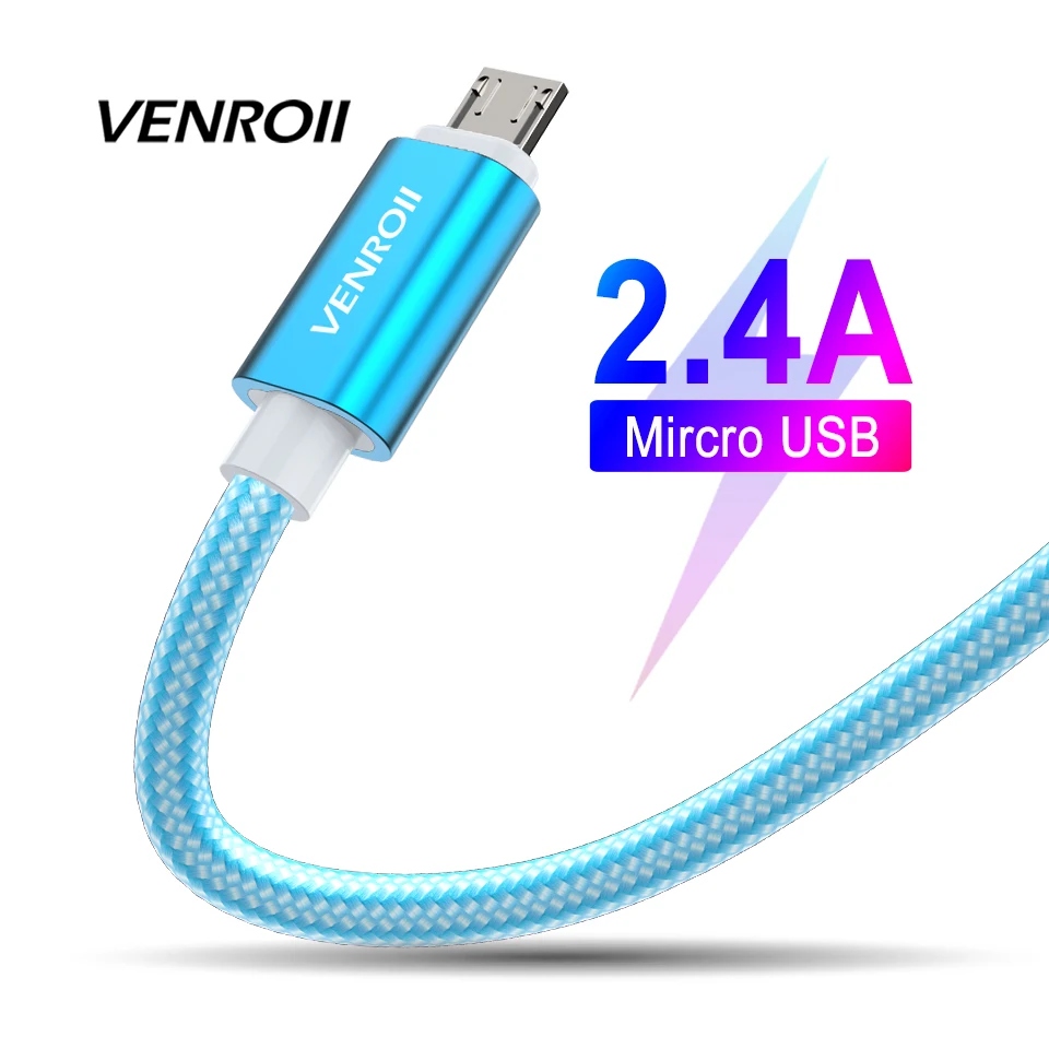 Кабель Micro USB для быстрой зарядки и синхронизации данных 1 м 2 3 зарядный шнур Samsung S7