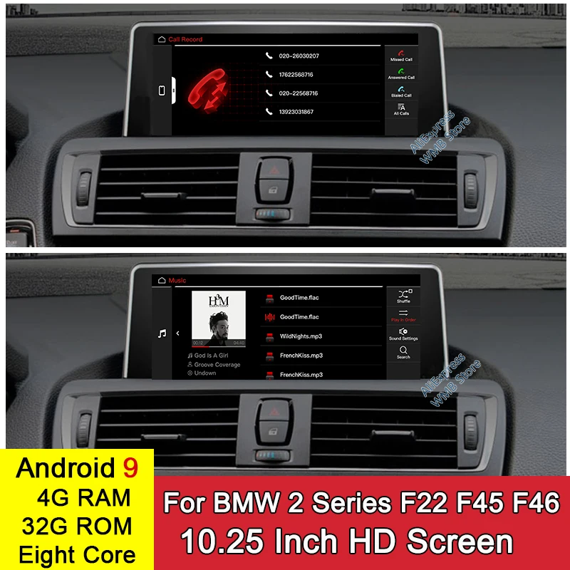 Android 9 0 8 ядер 4 + 32 ГБ стерео радио GPS навигация для BMW 2 серии F22 F45 F46 2011 2019