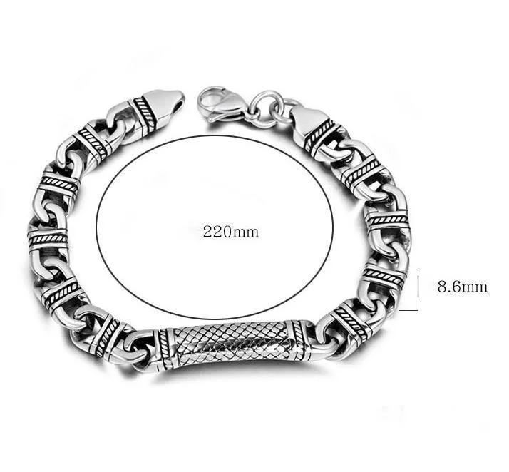 Mysterious Totem Ethnic Style Titanium Steel Bracelet Retro Men's Bracelet Accessories Chain & Link Bracelets Hiphop/Rock
Mysterious Totem Ethnic Style Titanium Steel Bracelet Retro Men's Bracelet Accessories Chain & Link Bracelets Hiphop/Rock