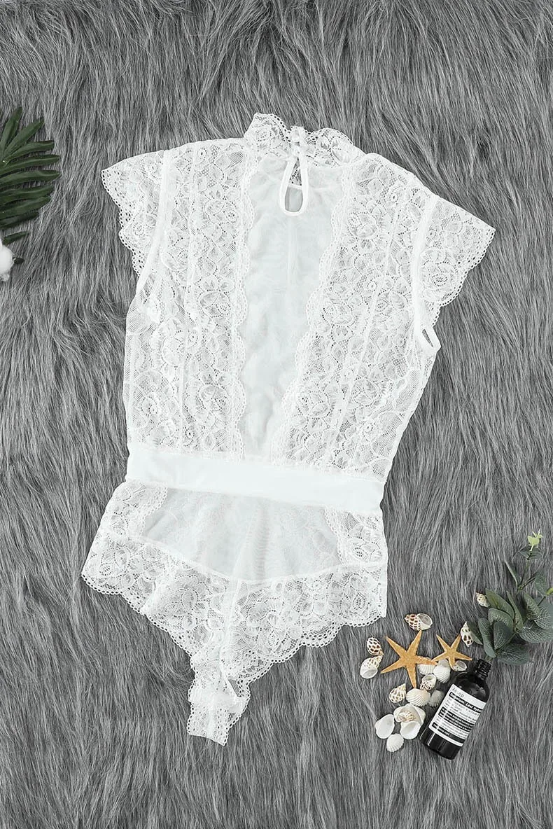 2020 Plus Size Women Open Crotch Halter Lace Bodysuits Transparent Femme Body Hot Sexy Jumpsuit Women Deep V Sheer Sexy Bodysuit
2020 Plus Size Women Open Crotch Halter Lace Bodysuits Transparent Femme Body Hot Sexy Jumpsuit Women Deep V Sheer Sexy Bodysuit