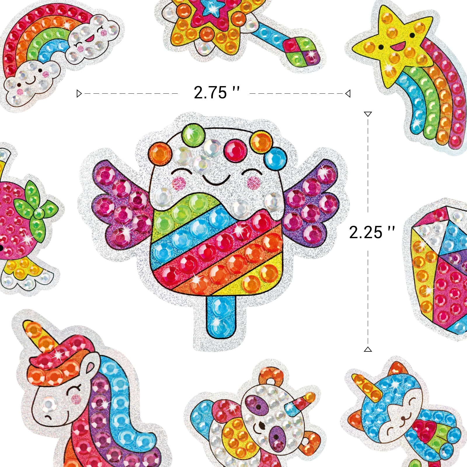 Drawing Kit Big Gem Diamond Create Your Own Magical Stickers Paint Diamond Arts Crafts for Children's Toys
Drawing Kit Big Gem Diamond Create Your Own Magical Stickers Paint Diamond Arts Crafts for Children's Toys