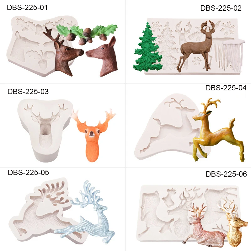 Силиконовая форма для украшения лося DBS225 
Силиконовая форма для украшения лося DBS225