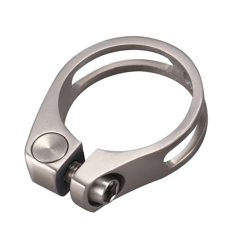 Titanium Seatpost Clamps Mountain Bike Road Bicycle Seat Post Titanium Alloy Seat Tube Clip Titanium color - 27.2Mm
Titanium Seatpost Clamps Mountain Bike Road Bicycle Seat Post Titanium Alloy Seat Tube Clip Titanium color - 27.2Mm