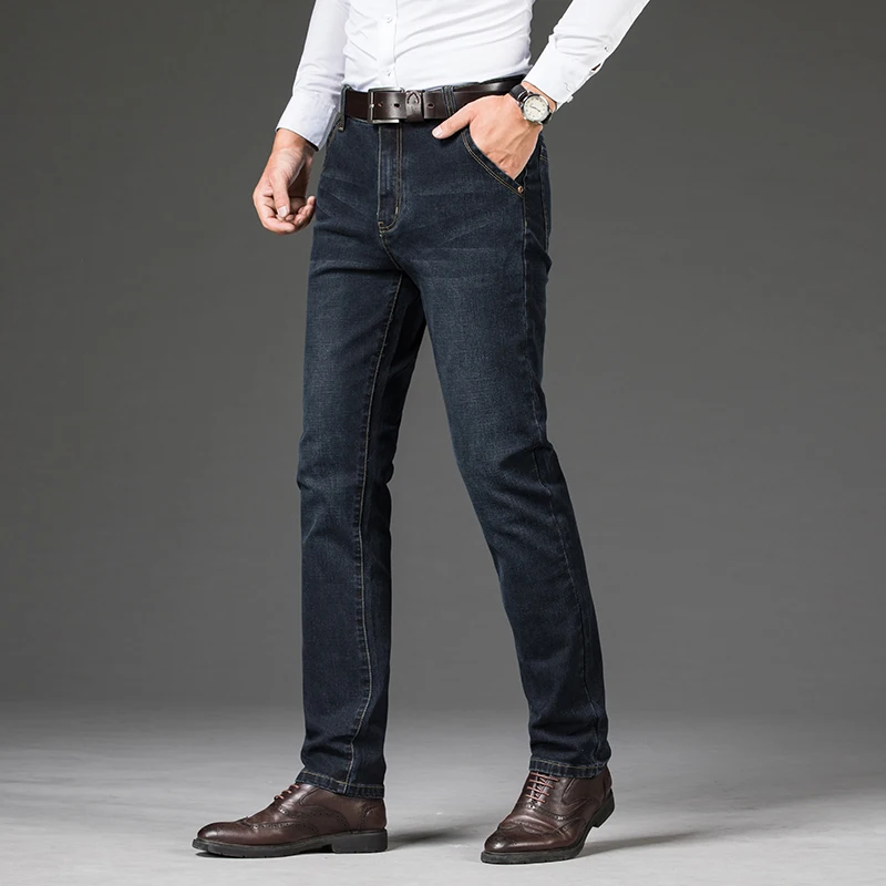 Brand Men's Straight Elastic Cotton Jeans Men Fashion Business Classic Style Jean Denim Pants Trousers Big Size 35 40 42 44 46
Brand Men's Straight Elastic Cotton Jeans Men Fashion Business Classic Style Jean Denim Pants Trousers Big Size 35 40 42 44 46