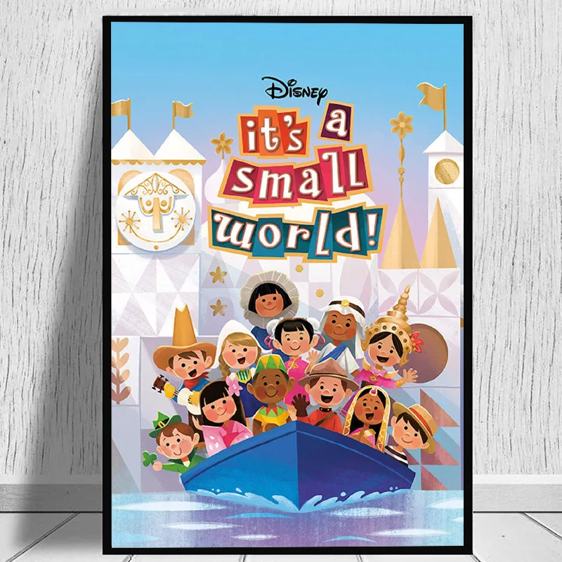 Walt Disney It's A Small World Magic Kingdom Entrance Sign Poster Walt Disneyland Fantasy World Art Canvas Painting Home Decor
Walt Disney It's A Small World Magic Kingdom Entrance Sign Poster Walt Disneyland Fantasy World Art Canvas Painting Home Decor