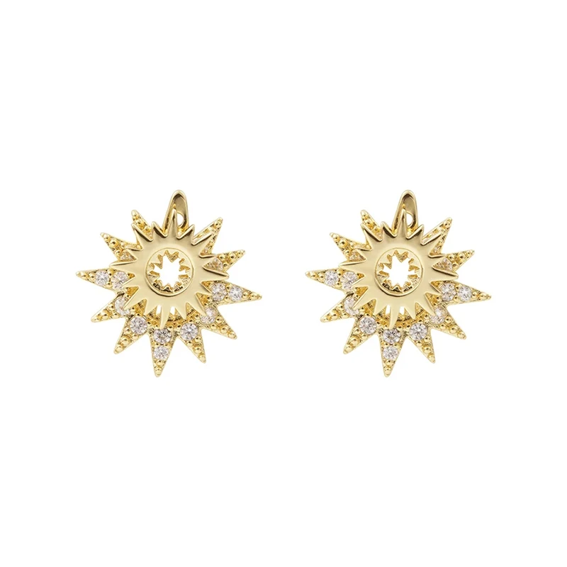 AIDE Trendy Sunflower Stud Earrings For Women INS Double Layers Sun Zircon Piercing 925 Sterling Silver Earings Jewelry kolczyki
AIDE Trendy Sunflower Stud Earrings For Women INS Double Layers Sun Zircon Piercing 925 Sterling Silver Earings Jewelry kolczyki