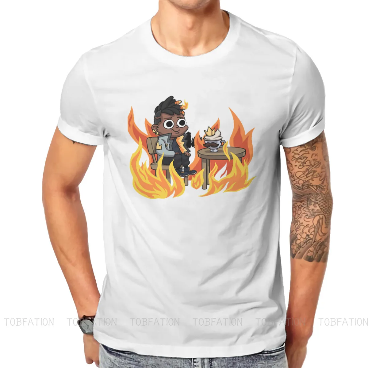 Phoenix Spray TShirt For Men Valorant Agents Game Camisetas Style T Shirt Soft Printed Fluffy
Phoenix Spray TShirt For Men Valorant Agents Game Camisetas Style T Shirt Soft Printed Fluffy