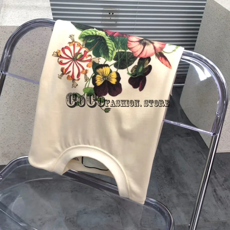 Luxury Designer 2021 high end fashion short sleeve women clothes Crew neck flower print cotton shirts for woman t shirts T-shirt
Luxury Designer 2021 high end fashion short sleeve women clothes Crew neck flower print cotton shirts for woman t shirts T-shirt