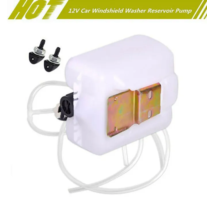 12V 2Pin Car Windshield Washer Reservoir Bottle Tank W/12V Pump Hose Jet Universal High Reliability
12V 2Pin Car Windshield Washer Reservoir Bottle Tank W/12V Pump Hose Jet Universal High Reliability