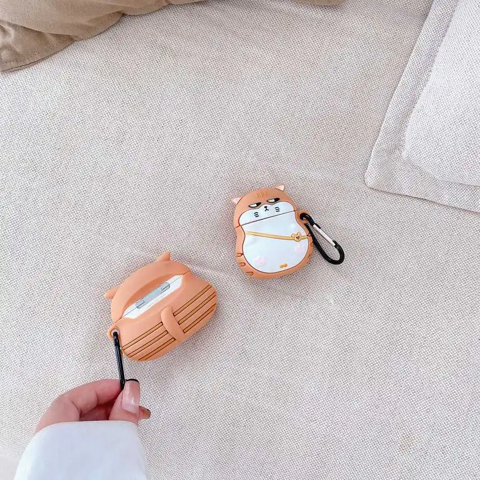 For AirPods / AirPods PRO Case Cartoon Funny Cats AirPods 2 Silicone Earphone Cover Funda for Air Pods 2 Headphone Case Capa
For AirPods / AirPods PRO Case Cartoon Funny Cats AirPods 2 Silicone Earphone Cover Funda for Air Pods 2 Headphone Case Capa
