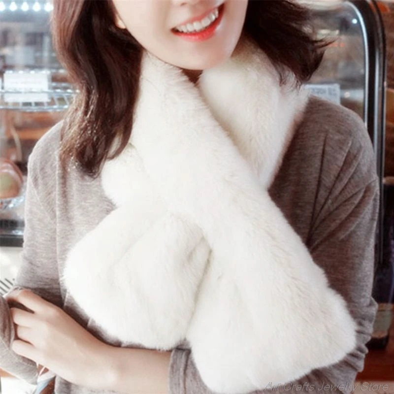 15x90cm Women Winter Thicken Plush Faux Rabbit Fur Scarf Solid Candy Color Collar Shawl Neck Warmer Shrugs Knitted Neckerchief
15x90cm Women Winter Thicken Plush Faux Rabbit Fur Scarf Solid Candy Color Collar Shawl Neck Warmer Shrugs Knitted Neckerchief