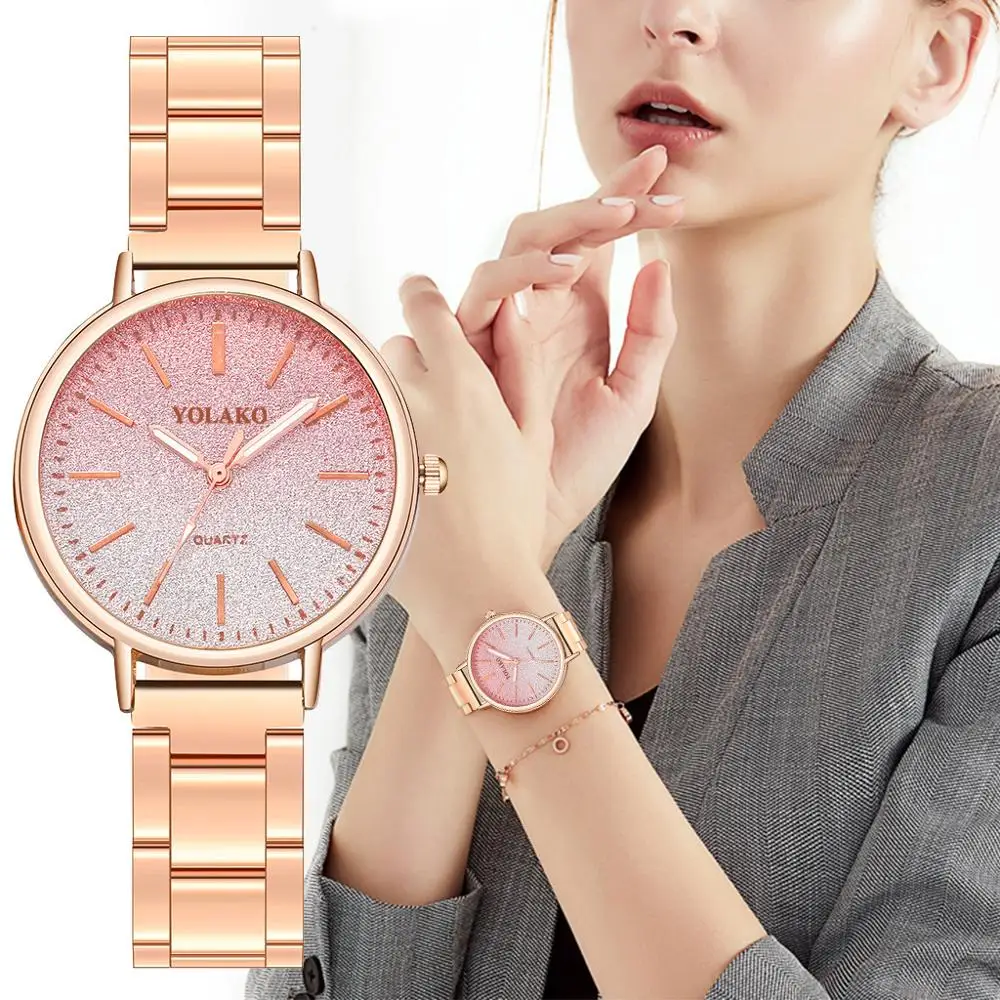 YOLAKO Women's Watch Ladies Watch Starry Sky Diamond Dial Women Bracelet Watches Quartz Wristwatch reloj mujer reloj de mujer
YOLAKO Women's Watch Ladies Watch Starry Sky Diamond Dial Women Bracelet Watches Quartz Wristwatch reloj mujer reloj de mujer