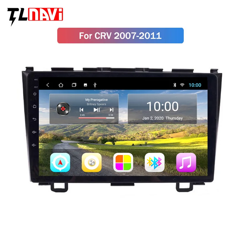 Автомобильный DVD-плеер 2 Гб ОЗУ 9 дюймов android 10 для Honda CRV 2007-2011 аудио мультимедиа