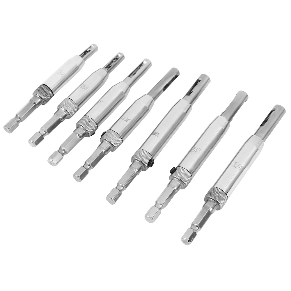 7pcs Center Drill Bit Power Tool Core Drill Bit Hole Puncher Hinge Tapper for Doors Self Center Woodworking Tools Milling Cutter
7pcs Center Drill Bit Power Tool Core Drill Bit Hole Puncher Hinge Tapper for Doors Self Center Woodworking Tools Milling Cutter