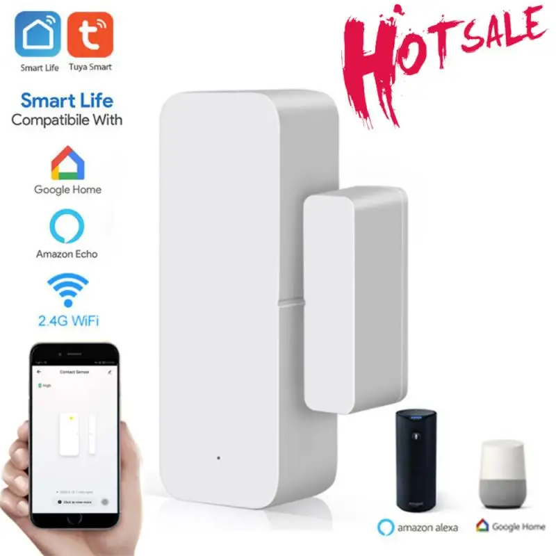 Tuya Smart WiFi Door Window Sensor Magnetic Detector Door Open / Closed Detectors APP Control Work With Smart Life Google Home
Tuya Smart WiFi Door Window Sensor Magnetic Detector Door Open / Closed Detectors APP Control Work With Smart Life Google Home