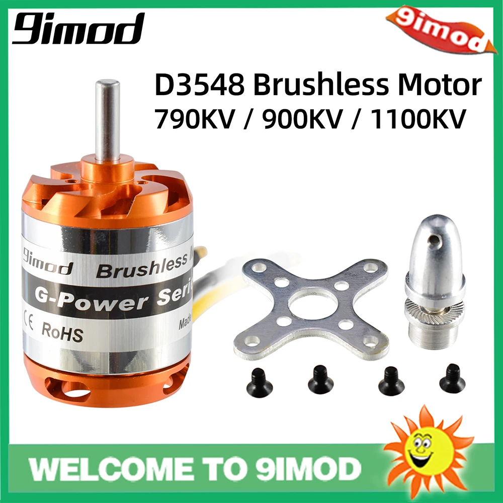 9imod D3548 5 0 КВ/кв мм бесщеточный мотор с внешним ротором 2-5S для радиоуправляемого