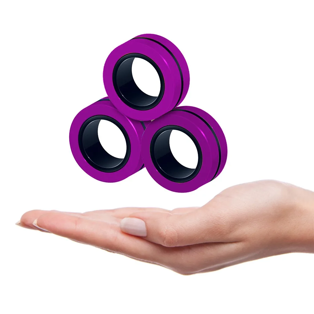 3pcs Anti-stress Magnetic Rings Magnetic Bracelet Ring Unzip Toy Magic Ring Props Tools Decompression Toys Finger Rings Toy 
3pcs Anti-stress Magnetic Rings Magnetic Bracelet Ring Unzip Toy Magic Ring Props Tools Decompression Toys Finger Rings Toy
