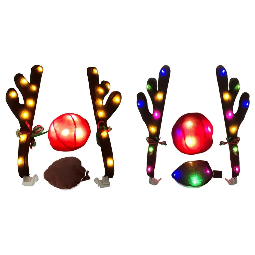 Автомобильный комплект оленей, олени и блики, светящиеся автомобильные олени, олени с хвостом, Рождественский автомобиль D
Автомобильный комплект оленей, олени и блики, светящиеся автомобильные олени, олени с хвостом, Рождественский автомобиль D