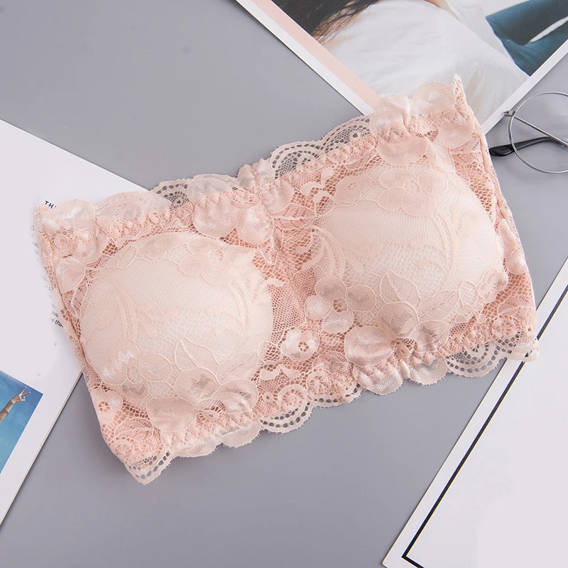 Women Strapless Push Up Seamless Chest Wrap Lace Bra Floral Lingerie Solid Color Crop Top Comfortable Tube Top Breathable
Women Strapless Push Up Seamless Chest Wrap Lace Bra Floral Lingerie Solid Color Crop Top Comfortable Tube Top Breathable