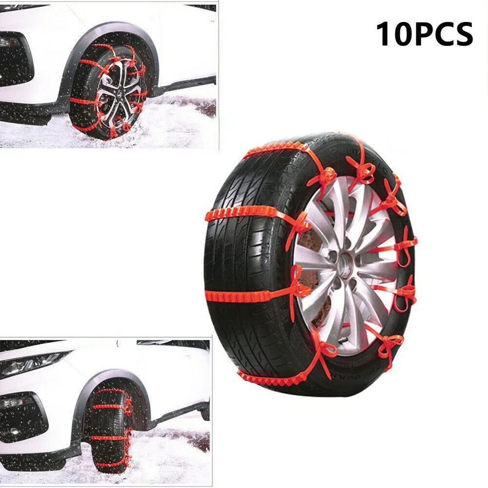 10Pcs Car Snow Tire Chain Parts Anti-skid Nylon PA66 Fit Width 195 To 295mm For Car Truck Wheel Tyre Tire Cable Ties 22in Tools
10Pcs Car Snow Tire Chain Parts Anti-skid Nylon PA66 Fit Width 195 To 295mm For Car Truck Wheel Tyre Tire Cable Ties 22in Tools