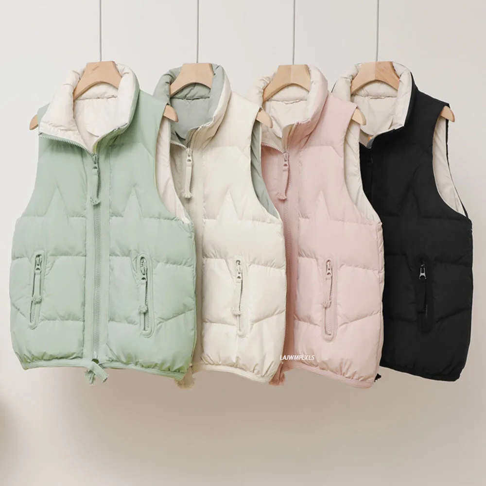 Autumn Winter 90% White Duck Down Vest Women Short Coat New Korean Loose Light Zipper Sleeveless Jacket Waistcoat Ladies Tops
Autumn Winter 90% White Duck Down Vest Women Short Coat New Korean Loose Light Zipper Sleeveless Jacket Waistcoat Ladies Tops