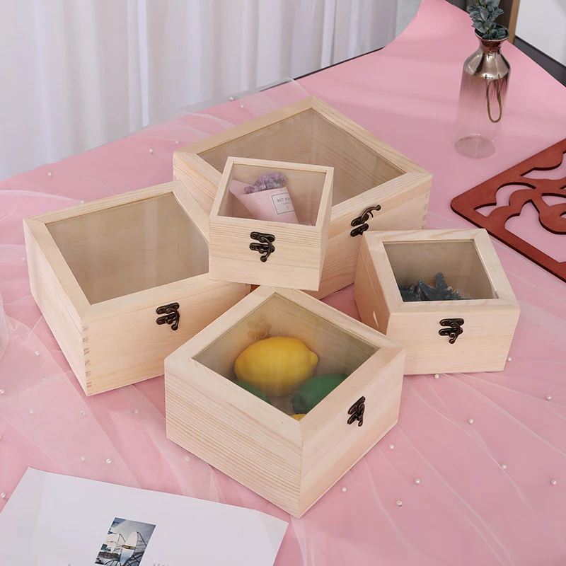 Wooden Storage Box With Window Log Color Pine Flip Solid Wood Eternal Flower Gift Box Handmade Craft Jewelry Makeup Case
Wooden Storage Box With Window Log Color Pine Flip Solid Wood Eternal Flower Gift Box Handmade Craft Jewelry Makeup Case