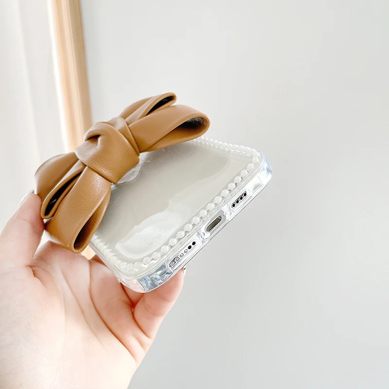 Cute PU Leather bowknot Pearl frame Phone case for iphone 12 11 pro max mini SE2 7 8 plus X XR XS MAX clear soft cover gril gift
Cute PU Leather bowknot Pearl frame Phone case for iphone 12 11 pro max mini SE2 7 8 plus X XR XS MAX clear soft cover gril gift