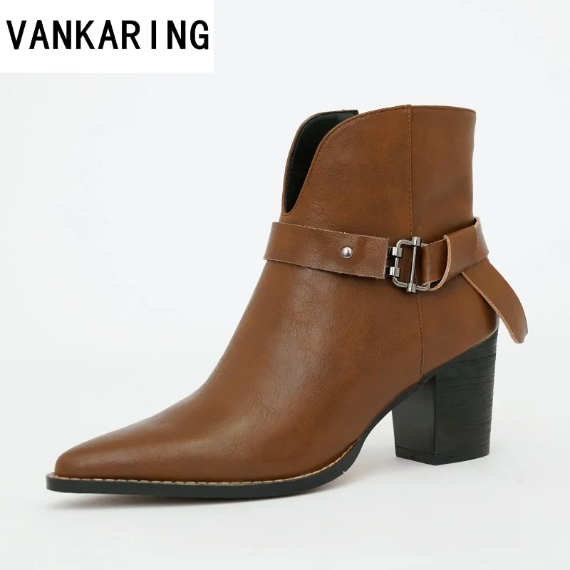 retro style autumn winter boots ankle buckle genuine leather shoes woman ankle boots black brown shoes ladies martin boots women
retro style autumn winter boots ankle buckle genuine leather shoes woman ankle boots black brown shoes ladies martin boots women