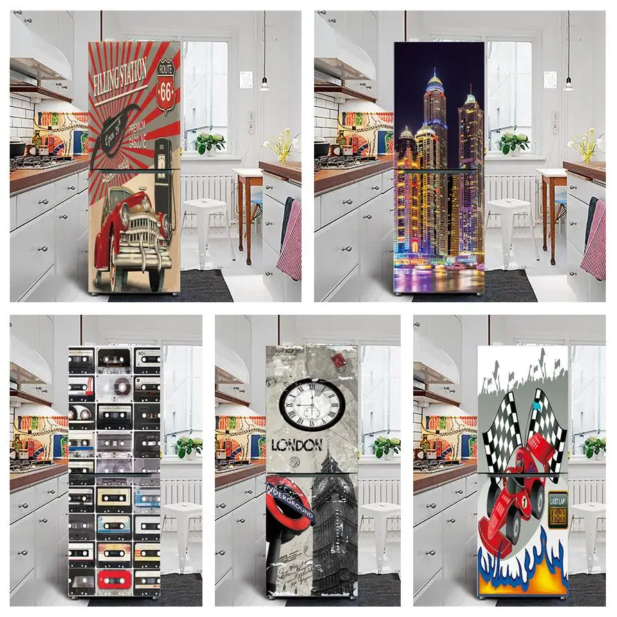 Car Gas Station Wallpaper For Fridge Self-Adhesive Waterproof Kitchen Decoration Refrigerator Door Sticker DIY Wall Decal Murals
Car Gas Station Wallpaper For Fridge Self-Adhesive Waterproof Kitchen Decoration Refrigerator Door Sticker DIY Wall Decal Murals