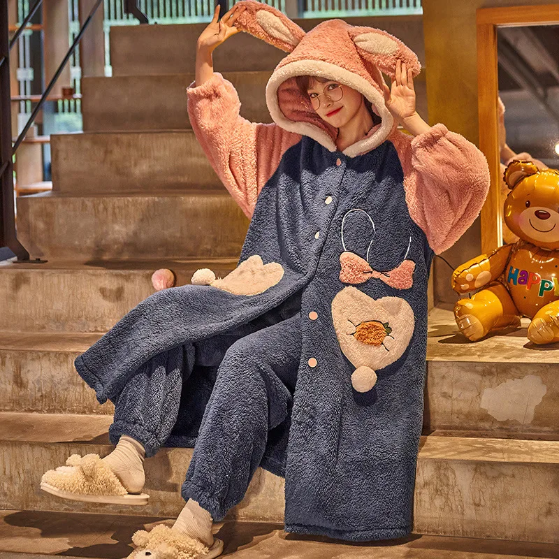 Women Pajamas Sets Sleepwear Flannel Cardigan Pyjamas Long-Sleeve Fashion Casual Sleep Clothes 2Pcs Nighties sleepwear pijamas
Women Pajamas Sets Sleepwear Flannel Cardigan Pyjamas Long-Sleeve Fashion Casual Sleep Clothes 2Pcs Nighties sleepwear pijamas