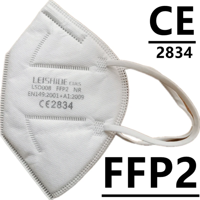 Маска ffp2mask для взрослых на большое лицо с фильтром CE 2834 ffp2 польская fp2 masken