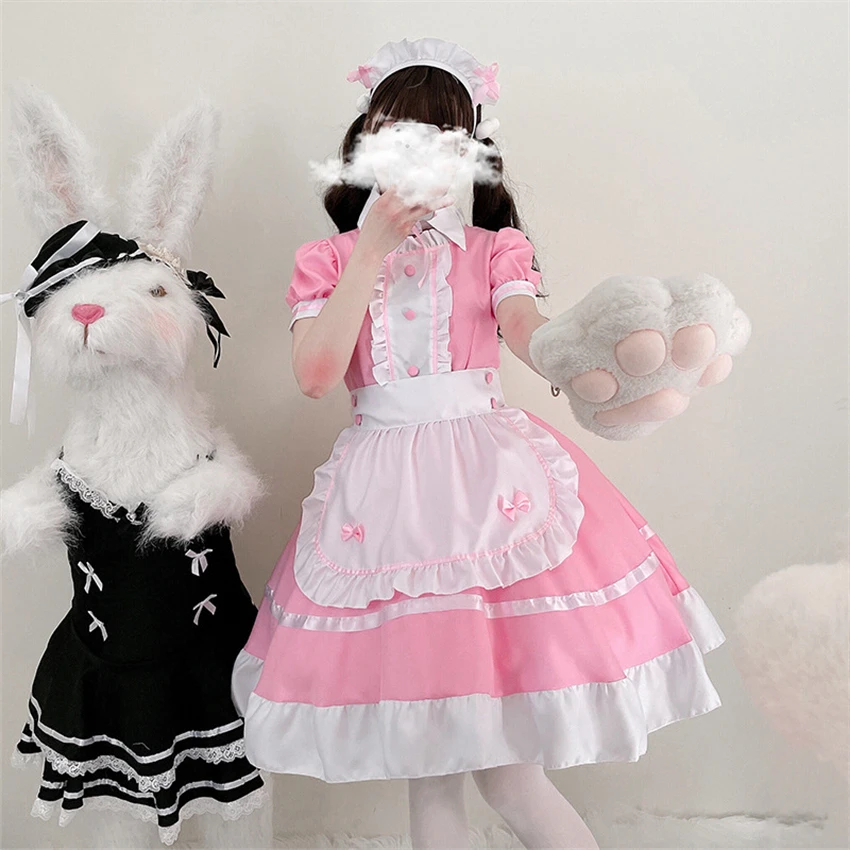Halloween Costume Anime Cosplay Women Maid Outfit Gothic Lolita Dresses Apron Dress Kawaii Uniforms Carnival Party Plus Size
Halloween Costume Anime Cosplay Women Maid Outfit Gothic Lolita Dresses Apron Dress Kawaii Uniforms Carnival Party Plus Size